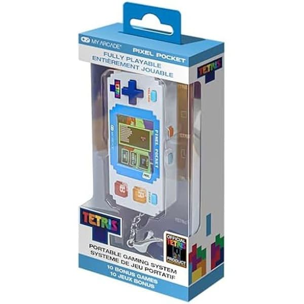 Videospel - MY ARCADE - Tetris Pixel Player - Strategisk pussel - 10 bonusspel - Nyckelring