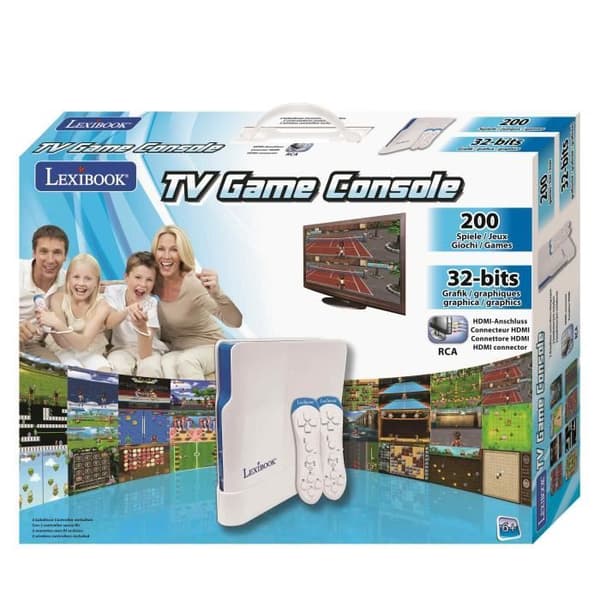 Plug N' Play Motion HDMI TV-konsol - 2 trådlösa kontroller 208 spel