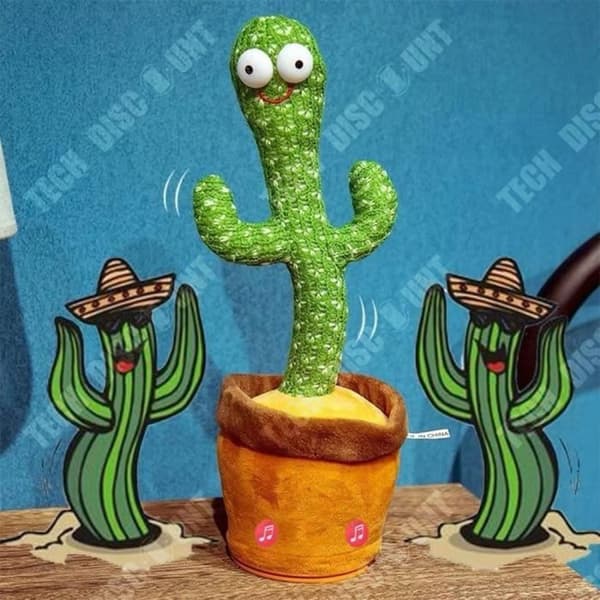 TD® Cactus Dancing Twisted Cactus kommer att vrida, sjunga och dansa uppladdningsbar födelsedagspresent