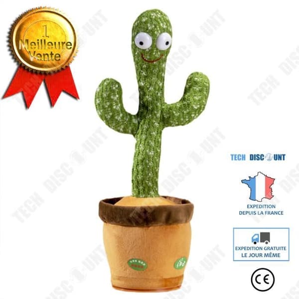 TD® Cactus Dancing Twisted Cactus kommer att vrida, sjunga och dansa uppladdningsbar födelsedagspresent
