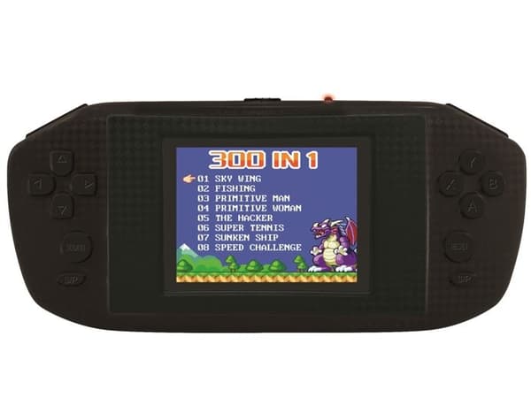 Portabel Compact Power Cyber Arcade®-konsol - 2,8-tumsskärm 300 spel