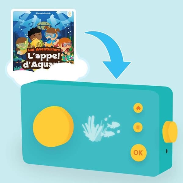 Educational Console - The Call of Aquaria Box - Lunii - Interaktiv ljudbok från 5 år att lyssna på på Ma Fabrique à Histoires