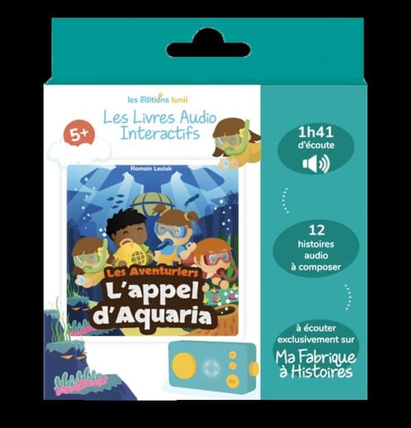 Educational Console - The Call of Aquaria Box - Lunii - Interaktiv ljudbok från 5 år att lyssna på på Ma Fabrique à Histoires