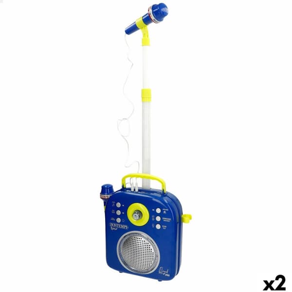 Speaker with Karaoke Microphone Bontempi 2 Units