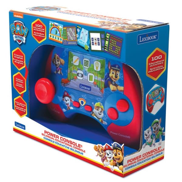Paw Patrol tvåspråkig pedagogisk konsol med LCD-skärm FR-EN