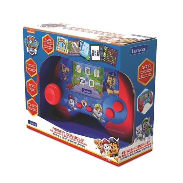 Paw Patrol tvåspråkig pedagogisk konsol med LCD-skärm FR-EN