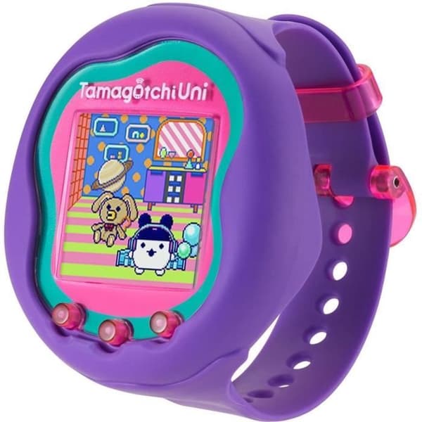 Tamagotchi Uni - Bandai - Violetti Malli - Virtuaalilemmikki Yhdistetty Rannekkeeseen