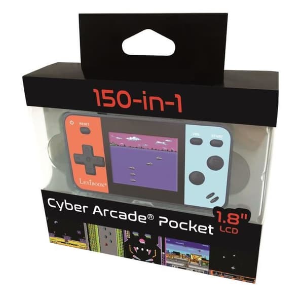 Cyber Arcade Pocket bärbar konsol - 1,8'' skärm 150 spel