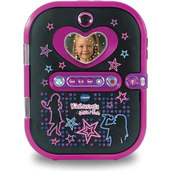 VTECH - Kidisecrets Selfie Musik Sort - Musikalsk elektronisk dagbog Flerfarvet