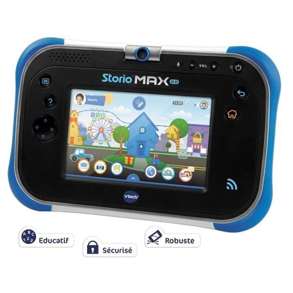 VTECH - Konsol Storio Max 2.0 5 Blå - Pedagogisk surfplatta för barn 5 tum