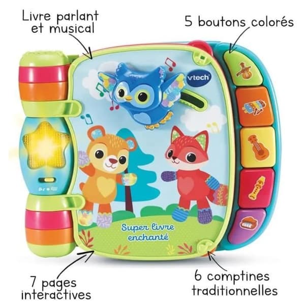 VTECH BABY - Baby Loulous Superförtrollade Bok - Blå