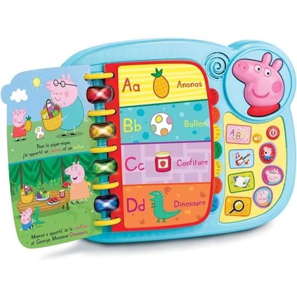VTECH Pedagogisk Spelbok - Peppa Pig - Roliga Ljud - 14 Sidor Med Sagor Och Spel