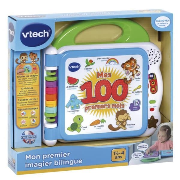 VTECH BABY - Min første tosprogede billedbog - Interaktiv bog