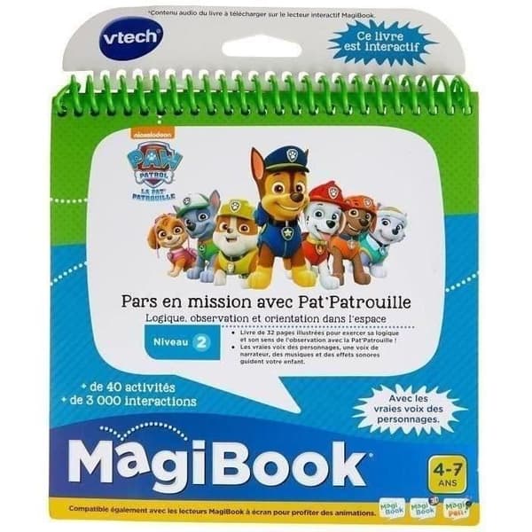 Magibook Interaktiv Bog - VTECH - Paw Patrol - Niveau 2 - 32 illustrerede sider