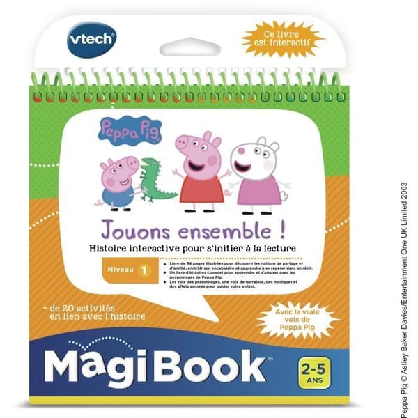 Magibook Interaktiivinen kirja - Peppa Pig - Taso 1 - VTECH