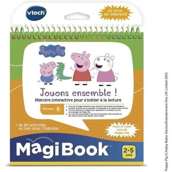 Magibook Interaktiivinen kirja - Peppa Pig - Taso 1 - VTECH