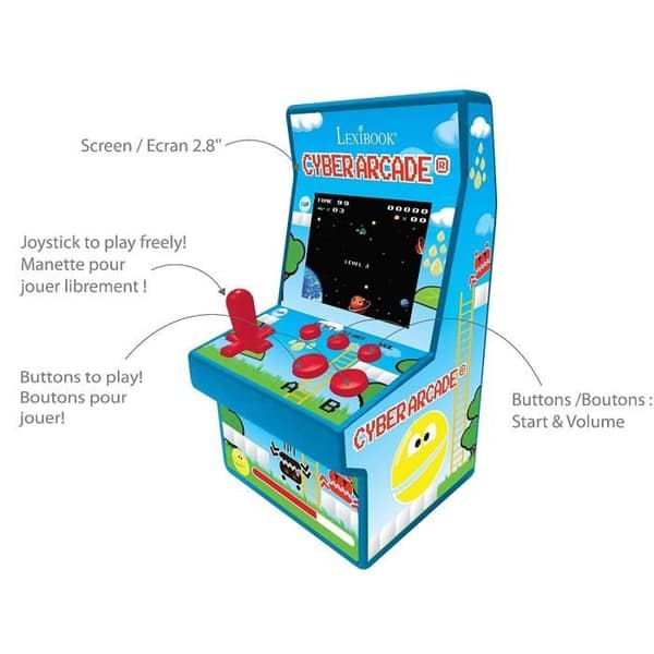 Cyber Arcade Handhållen Konsol - 2,8'' Skärm 200 Spel