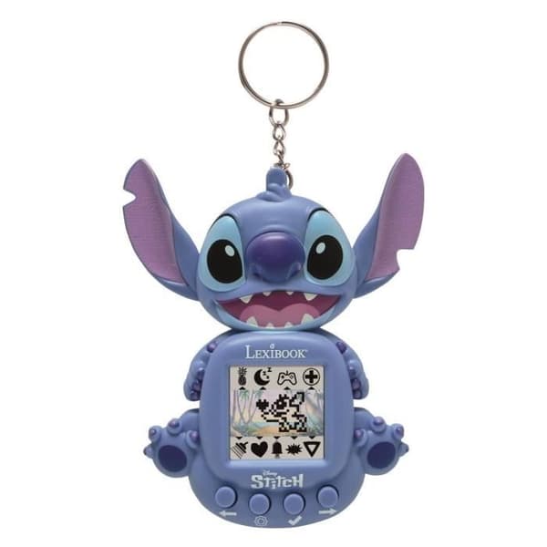LEXIBOOK My Virtual Companion Stitch, My Best-e, kannettava pelikonsoli lapsille, värinäyttö, Disney, JLMB10D, ikä 5+