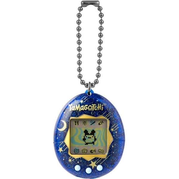 Tamagotchi - BANDAI - Original Tamagotchi - Starry Night - virtuellt elektroniskt husdjur med färgskärm, 3 knappar och spel