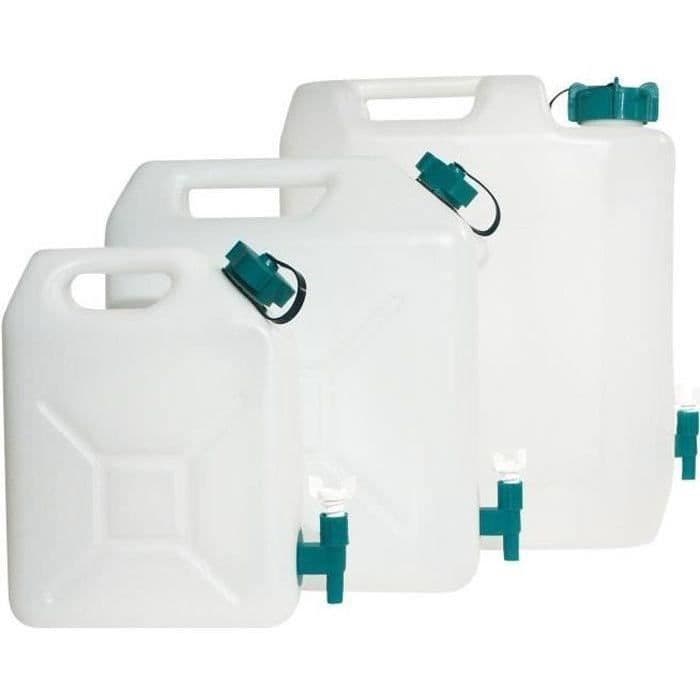 Extra stark jerrycan med kran med rent vatten 35 liter