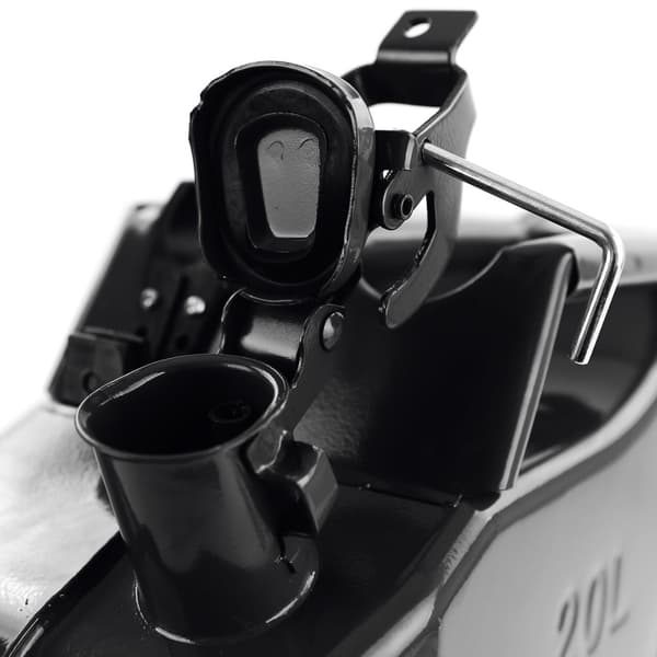 Jerrycan - 20 liter - bensin - 460x360x180 mm - svart