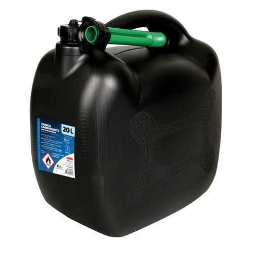 Jerrycan - Ej specificerad - 20L - Förstärkt polyeten - CE-godkänd hällpip - Hög densitet