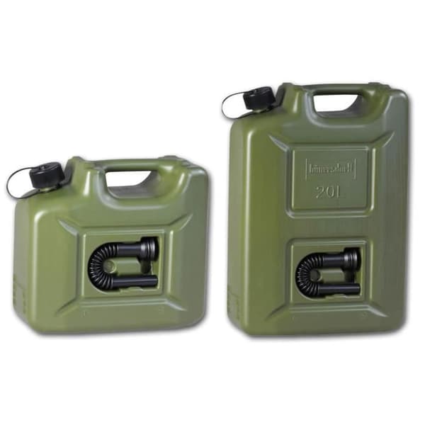 Jerrican / professionell bränsletank 20 L nato-oliv, UN godkänd