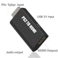 Miniatyrbillede 3 af 8: INF PS2 til HDMI-adapter med 3,5 mm lydudgang til HDTV/HDMI