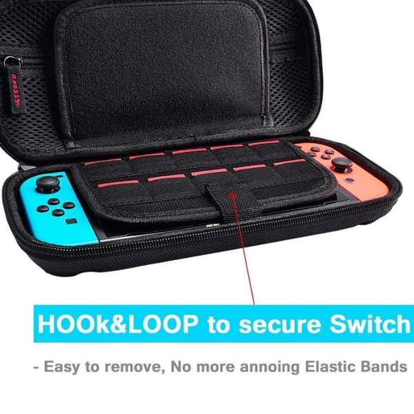 Højkvalitets rejsetaske til Nintendo Switch Rød