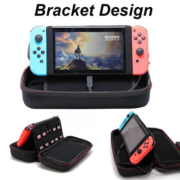 Suuri musta kova säilytyskotelo, Kompatibel med Nintendo Switchille