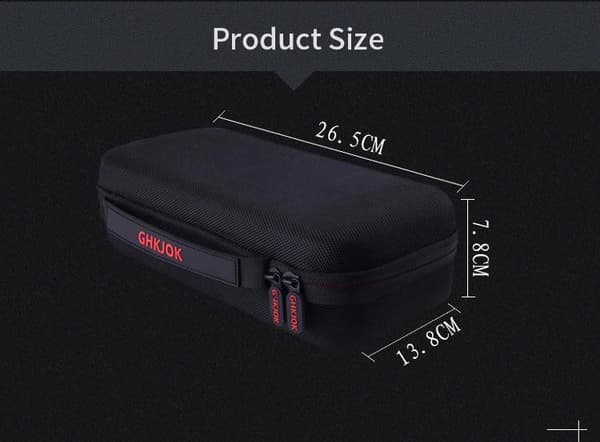 Suuri musta kova säilytyskotelo, Kompatibel med Nintendo Switchille