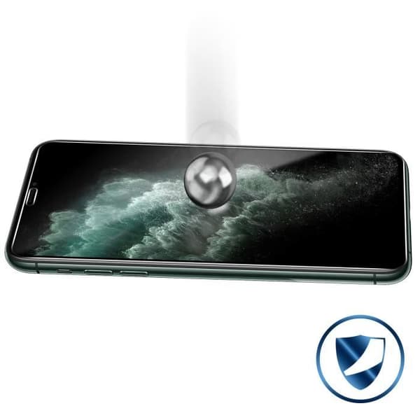 Skärmskyddsfilm - Apple - iPhone 11 Pro Max - Härdat glas - Stötsäker - Transparent vit