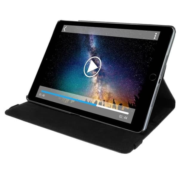 Skyddsetui - Apple - iPad Pro 9.7 - iPad Air 2 - Svart - Eco-läder - 360° roterbar