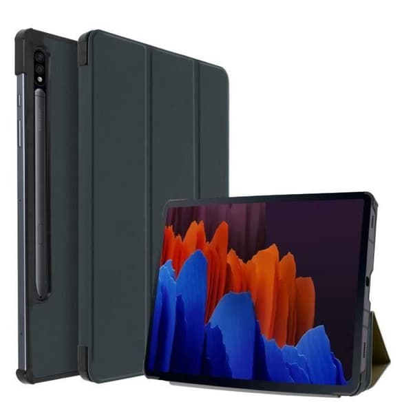 Hölster - Samsung - Galaxy Tab S7/S8 - Ekologiskt läder - Tunn design - Video stöd