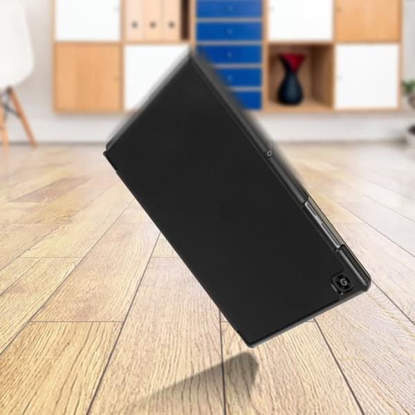 Hölster - Samsung - Galaxy Tab A7 10.4 2020 - Hel skydd - Tunn design - Ekologisk läder svart