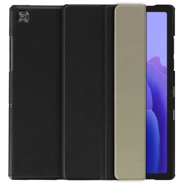 Hölster - Samsung - Galaxy Tab A7 10.4 2020 - Hel skydd - Tunn design - Ekologisk läder svart