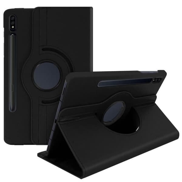 Hölster - Samsung - Tab S7 Plus 12.4/S8 Plus - Rotationsstöd 360° - Svart - Heltäckande Skydd