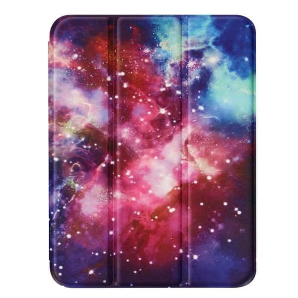 Housse - Galaxie - iPad Mini 2021 - Klapp med flera positioner - Videostöd - Röd