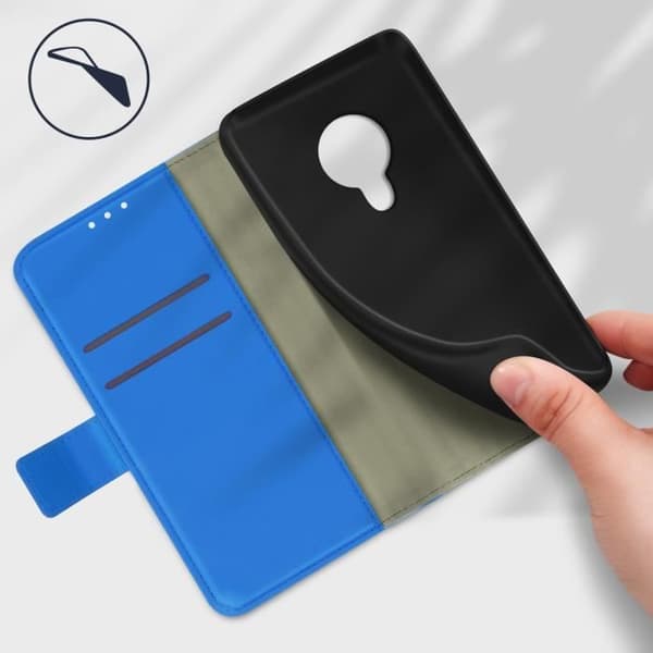 Hölster - Nokia - 1.4 - Syntetiskt läder - Plånbok - Videostöd