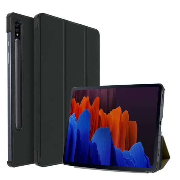 Hölster - Samsung - Galaxy Tab S7/S8 - Svart - Tunn Design - Video Stöd