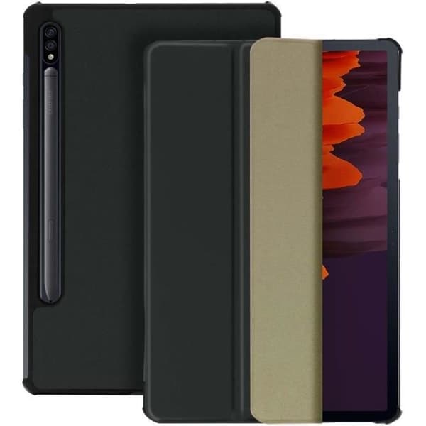 Hölster - Samsung - Galaxy Tab S7/S8 - Svart - Tunn Design - Video Stöd