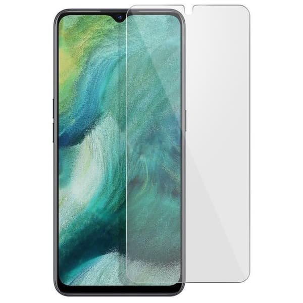 Skärmskyddsfilm - Oppo - Find X2 Lite - 9H härdat glas - Stötsäker - Transparent vit