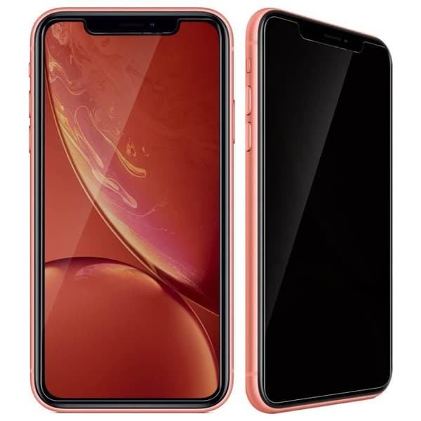 Skyddsfilm - Apple - iPhone XR - Härdat glas - Antispion - Stötsäker
