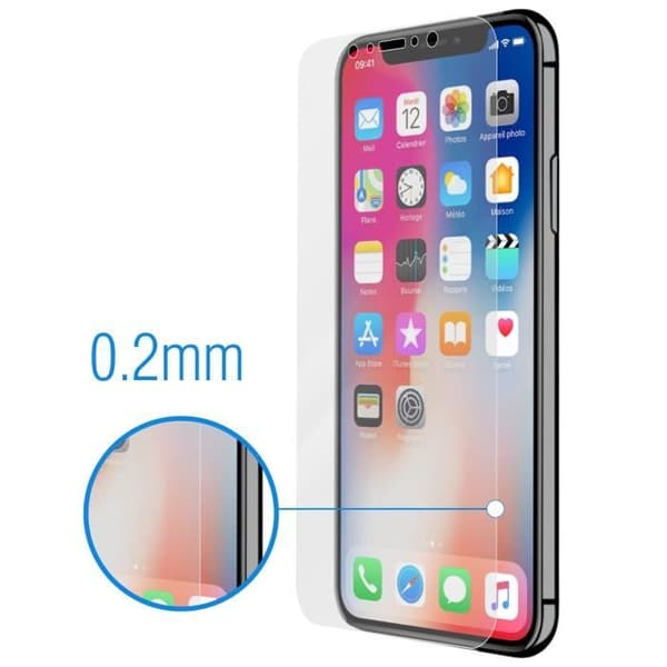 Skärmskydd - Forcell - iPhone X/XS - Ultra-tunn 0,2mm - Transparent