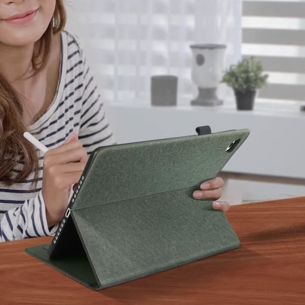 Hölster - Mode - iPad Air / iPad 9.7 - Ekoskinn - Stöd - Kortfack