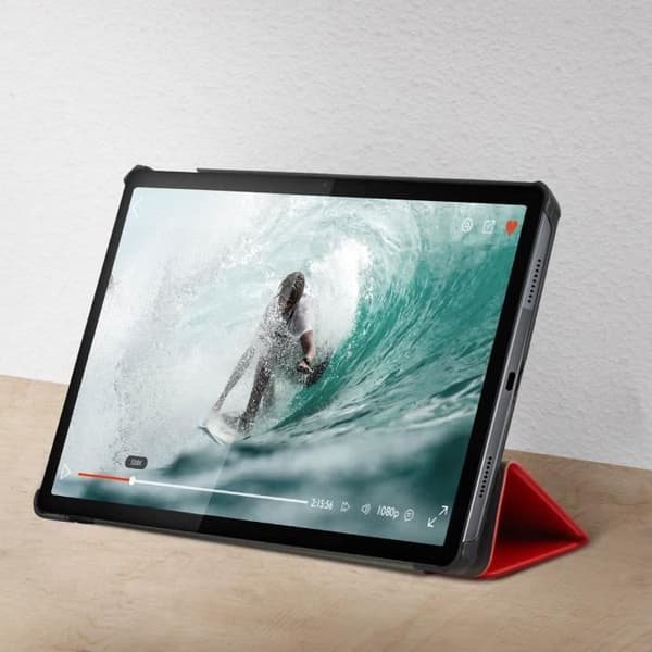 Lenovo Tab P11 Fodral Support Video och tangentbord Smal design Röd Röd