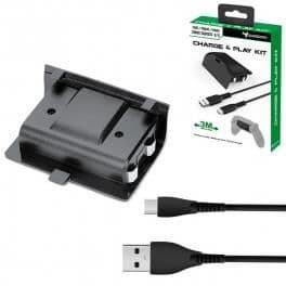 Laddningskit - Subsonic - Xbox Series X - Batteri 800 mAh - USB C-kabel 3m