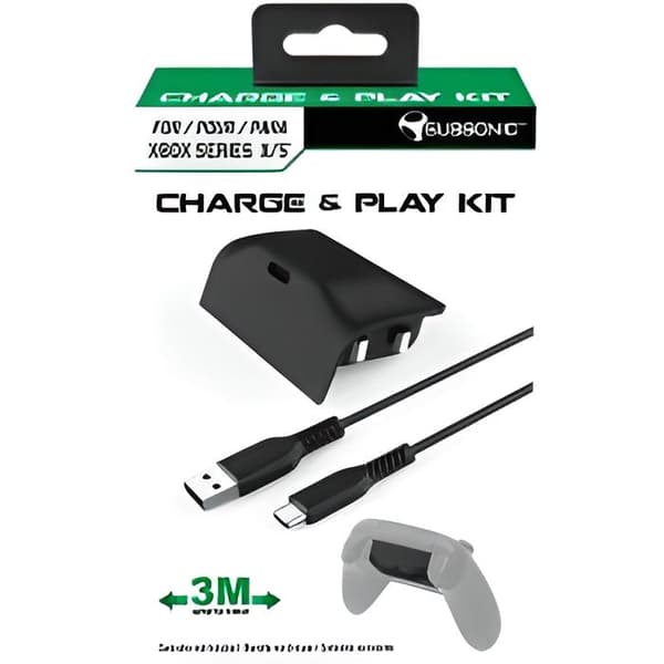 Laddningskit - Subsonic - Xbox Series X - Batteri 800 mAh - USB C-kabel 3m