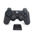 Miniatyrbilde 1 av 3: Gembird Dual Vibration trådløs spillkontroller for PC, Playstation 2 og 3 - Svart