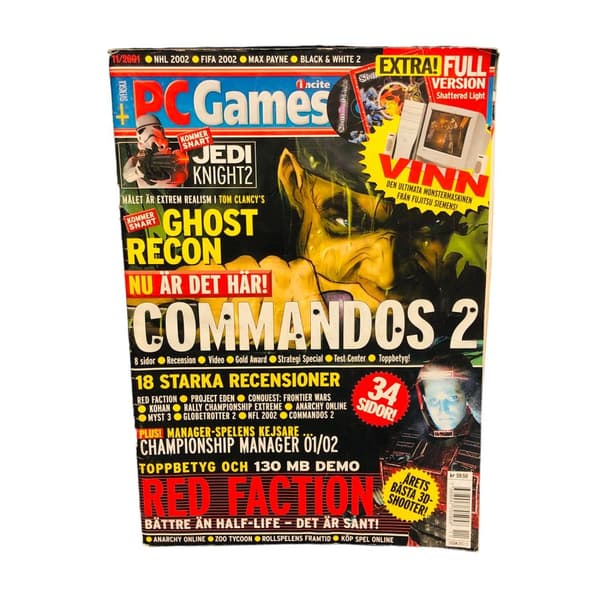 PC-Games Nr 11 2001 Commandos Red Faction Ghost Recon